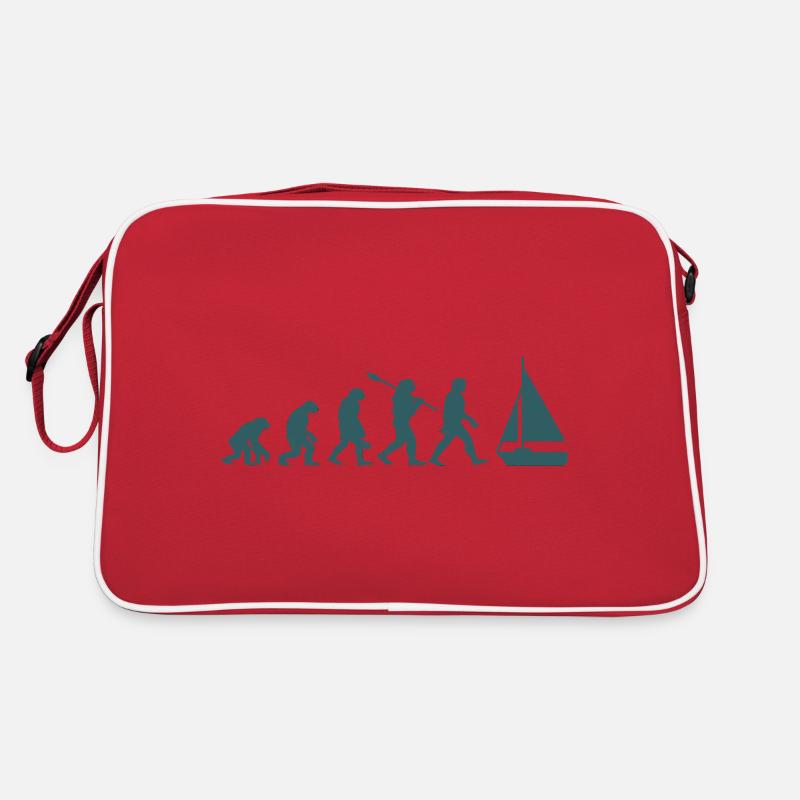 Évolution Voilier Bateau - Sac Retro - rouge/blanc