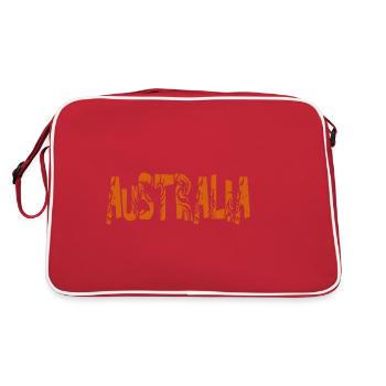 AUSTRALIE - Sac Retro - rouge/blanc - Dos