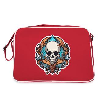 SkullOld - Retro Bag - red/white - Back