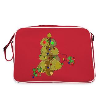 PAST TREE SOUL - Retro Bag - red/white - Back