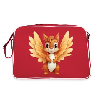 Squirrel Angel - Conception d’animaux célestes - Sac Retro - rouge/blanc - Dos
