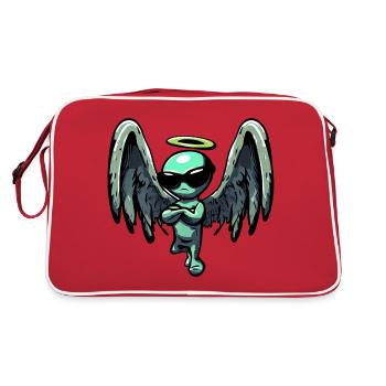 Alien Archangel - Halo et Wings Design - Sac Retro - rouge/blanc - Dos