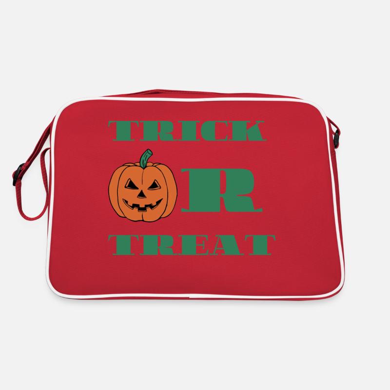 Trick Or Treat Kürbis Süßes oder Saures Halloween Retro Tasche