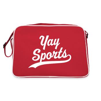Yay Sports - Retro Bag - red/white - Back