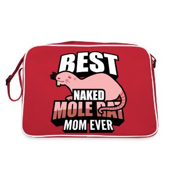Maman taupe nue | Animaux de compagnie Animaux de rongeurs Cadeau - Sac Retro - rouge/blanc - Dos