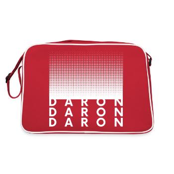DARON... - Sac Retro - rouge/blanc - Dos