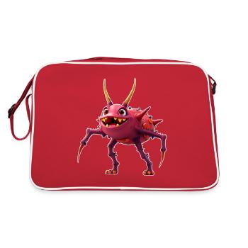 Monstre rouge TickToc - Sac Retro - rouge/blanc - Dos