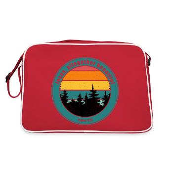 Jesus, altogether beautiful - Retro Bag - red/white - Back