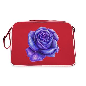 Lila Rose - Retro Tasche - Rot/Weiß - Hinten