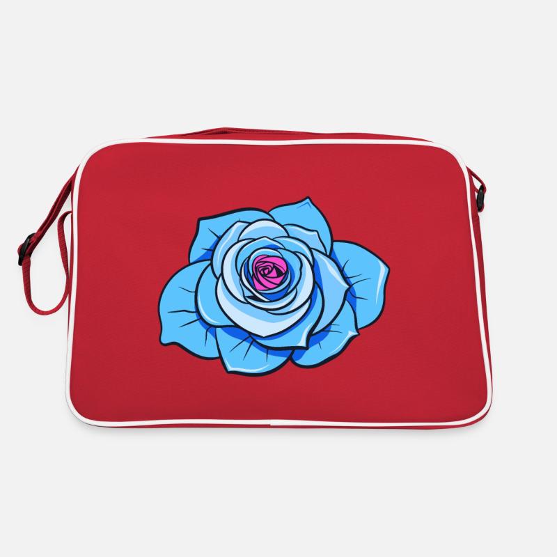 Blue Rose Retro Bag
