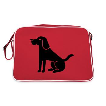 Chien Sport Chien École Chien - Sac Retro - rouge/blanc - Dos