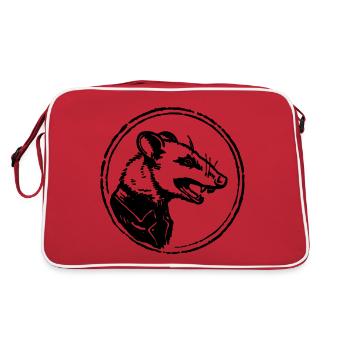Opossum - Sac Retro - rouge/blanc - Dos