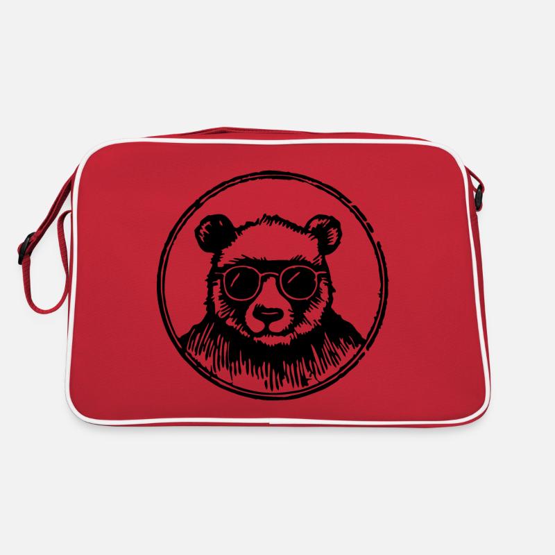 Panda Pandabär Retro Tasche