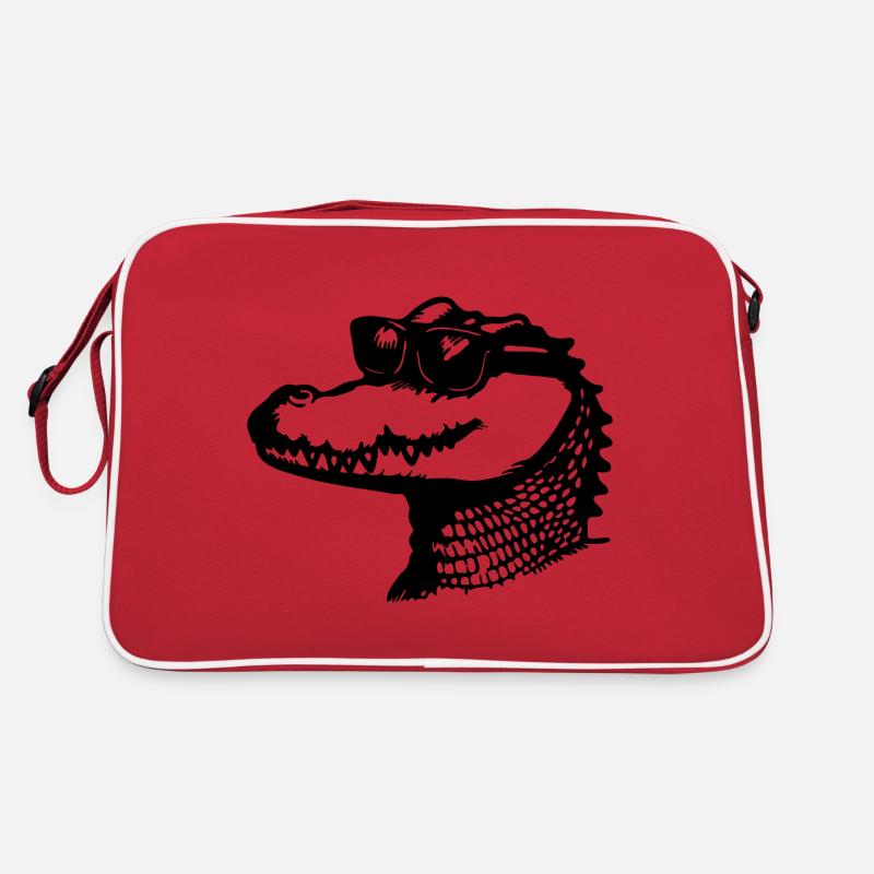 Crocodile Alligator Sac Retro