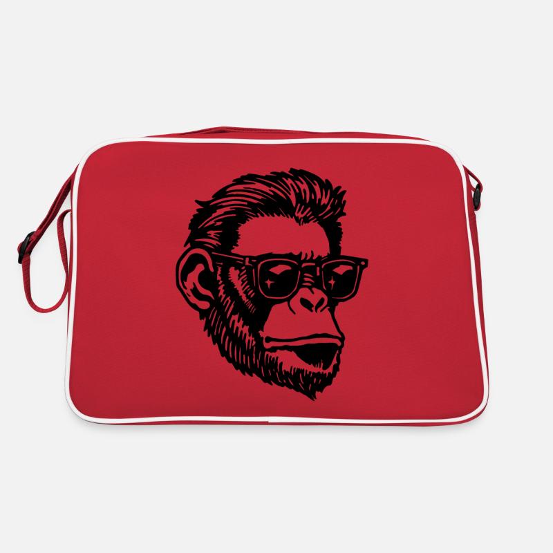 Singe Singe Visage de Singe Sac Retro