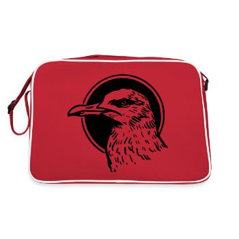 Möwe - Retro Tasche - Rot/Weiß - Hinten