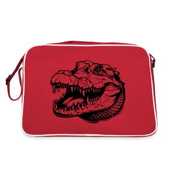 Crocodile Alligator - Sac Retro - rouge/blanc - Dos