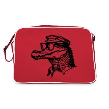 Crocodile Alligator - Sac Retro - rouge/blanc - Dos