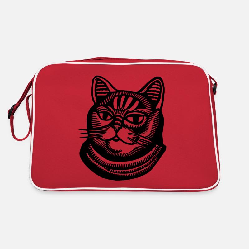 Cat Cats Cat Face Retro Bag