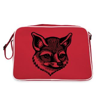 Fuchs Füchse - Retro Tasche - Rot/Weiß - Hinten