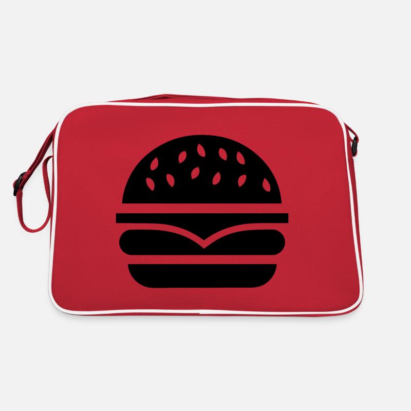Hamburger Burger Retro Tasche