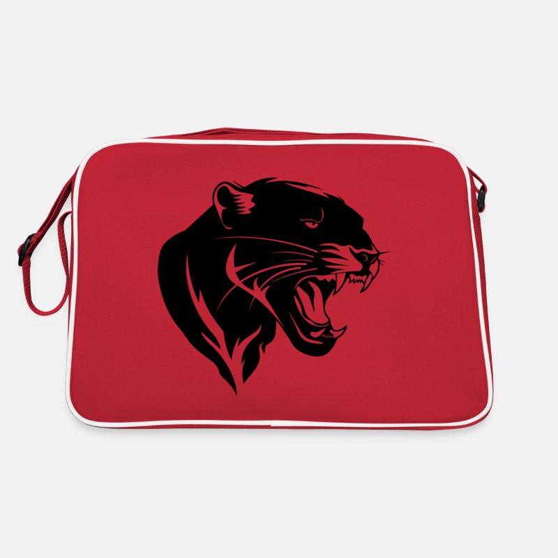Panther - Retro Tasche - Rot/Weiß