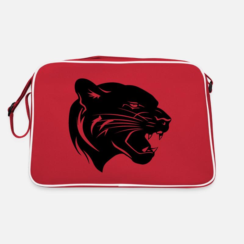 Panther - Retro Tasche - Rot/Weiß