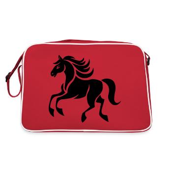 Cheval Équitation Équitation - Sac Retro - rouge/blanc - Dos