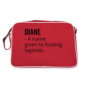 Diane un nom donné à Fucking Legends - Sac Retro - rouge/blanc - Dos