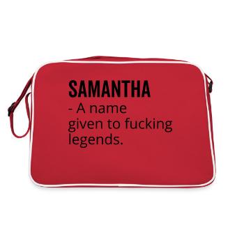 Samantha un nom donné à Fucking Legends - Sac Retro - rouge/blanc - Dos