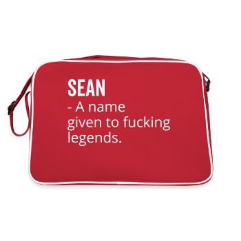 Sean un nom donné à Fucking Legends - Sac Retro - rouge/blanc - Dos
