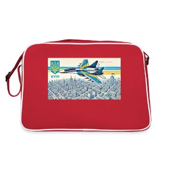 Der Geist von Kiew - Retro Tasche - Rot/Weiß - Hinten