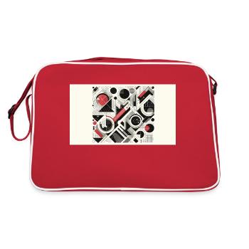Abstract - Retro Bag - red/white - Back