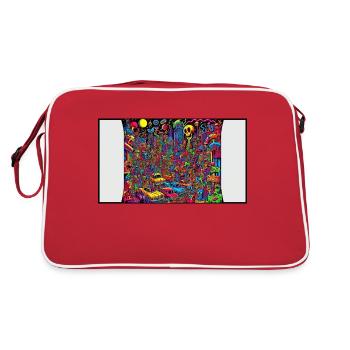 Rush Hour Trip - Retro Bag - red/white - Back