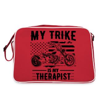 Triker - Retro Tasche - Rot/Weiß - Hinten