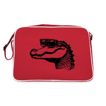 Crocodile Alligator - Sac Retro - rouge/blanc - Dos