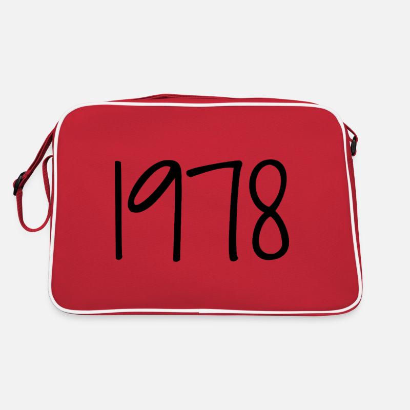 1978 Retro 1978 Geburtstag 1978 Vintage 1978 - Retro Tasche - Rot/Weiß