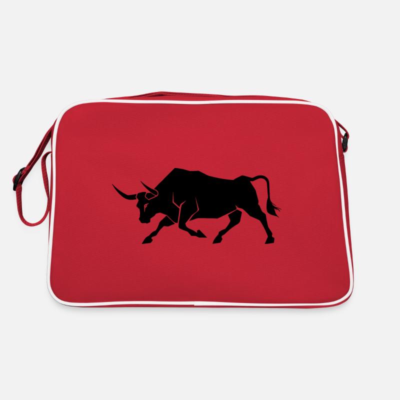 Bull Bull - Retro Bag - red/white