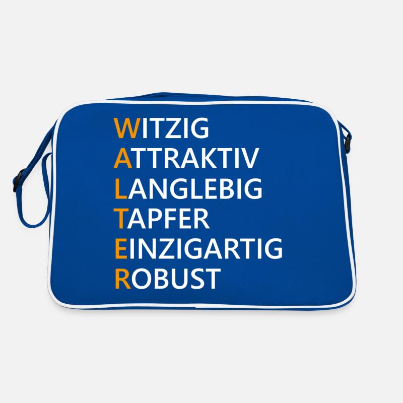 Walter Name Geschenk Retro Tasche