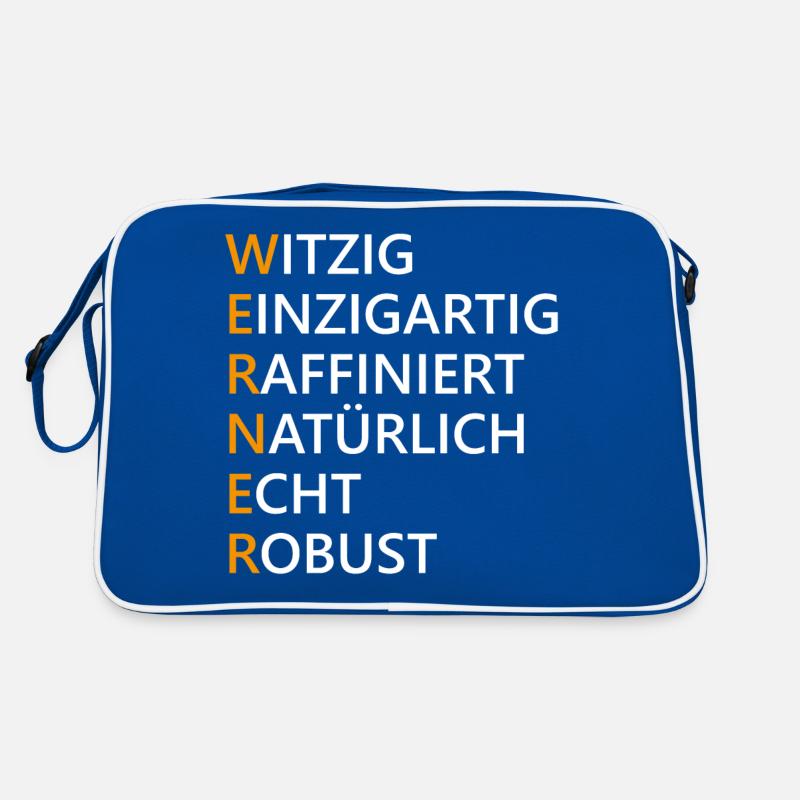 Werner Name Geschenk Retro Tasche
