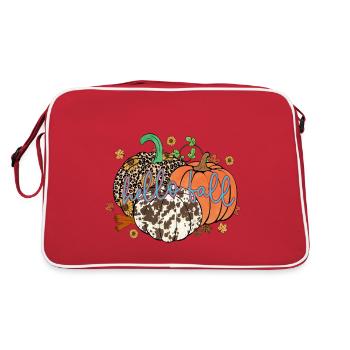 Hello Fall - Retro Bag - red/white - Back