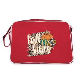 Fall Vibes - Retro Bag - red/white - Back
