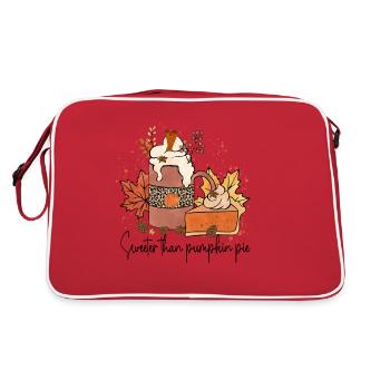 Sweeter than Pumpkin Pie - Retro Bag - red/white - Back
