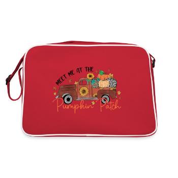 Meet me at Pumpkin Patch - Retro Bag - red/white - Back
