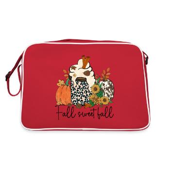 Fall Sweet Fall - Retro Bag - red/white - Back