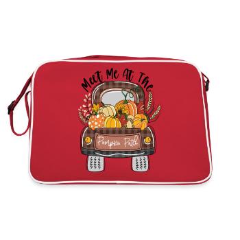 Meet me at Pumpkin Patch - Retro Bag - red/white - Back