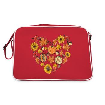 Happy Fall y'all - Retro Bag - red/white - Back