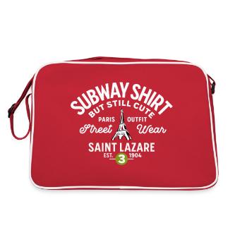 Suway shirt Parisstation St Lazare - Retro Bag - red/white - Back