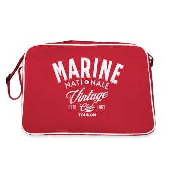 Marine nationale vintage club - Sac Retro - rouge/blanc - Dos