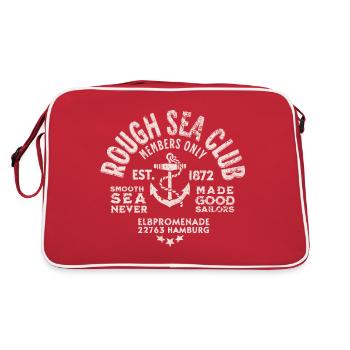 Rough sea club Hamburg - Retro Bag - red/white - Back